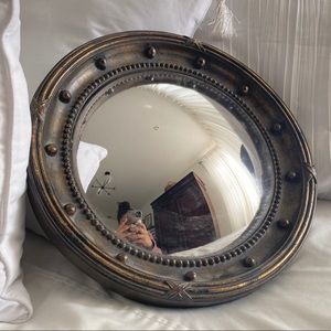 Federal Style Convex  Burnished Gold Mirror